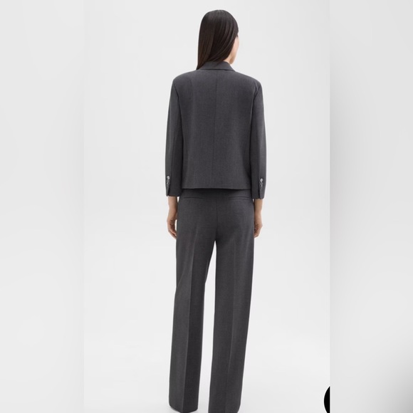 Theory Wool Blend Trousers, W10 - Picture 3 of 16